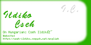 ildiko cseh business card
